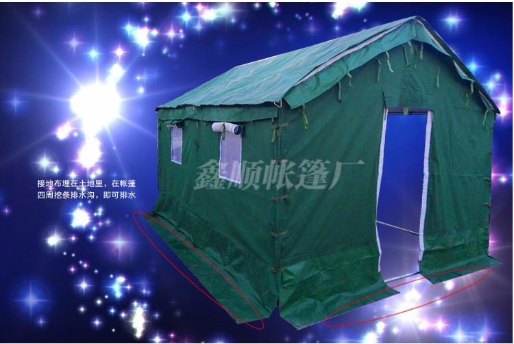 合肥迷彩防水防風(fēng)一居室軍用民用工地施工帳篷三層賬防水防雨迷彩放貨免搭建圖片_高清圖_細(xì)節(jié)圖