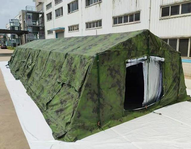 「蘭州帳篷」80㎡框架工程施工迷彩帳篷
